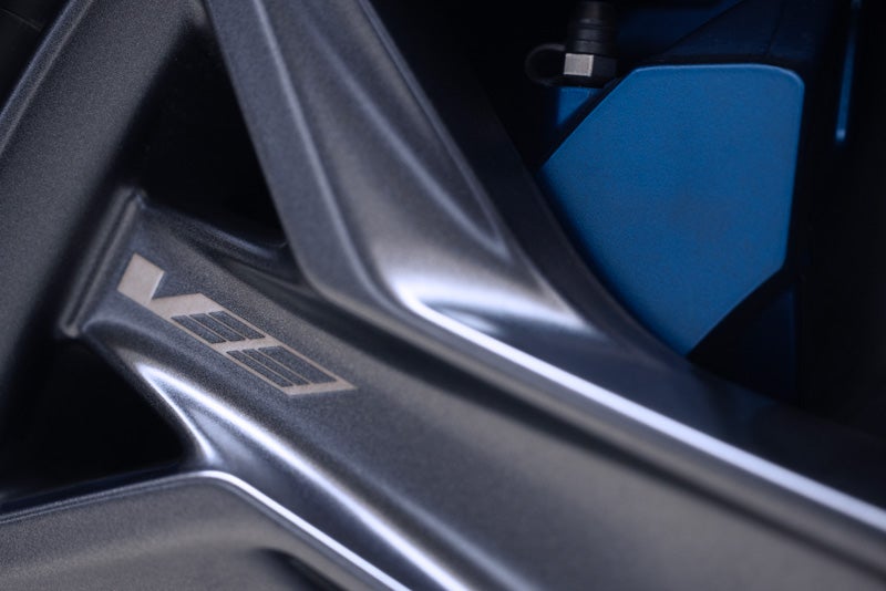 Close-up of the 2026 OPTIQ-V Brembo Performance Front Brakes | Victory Cadillac in Petaluma CA